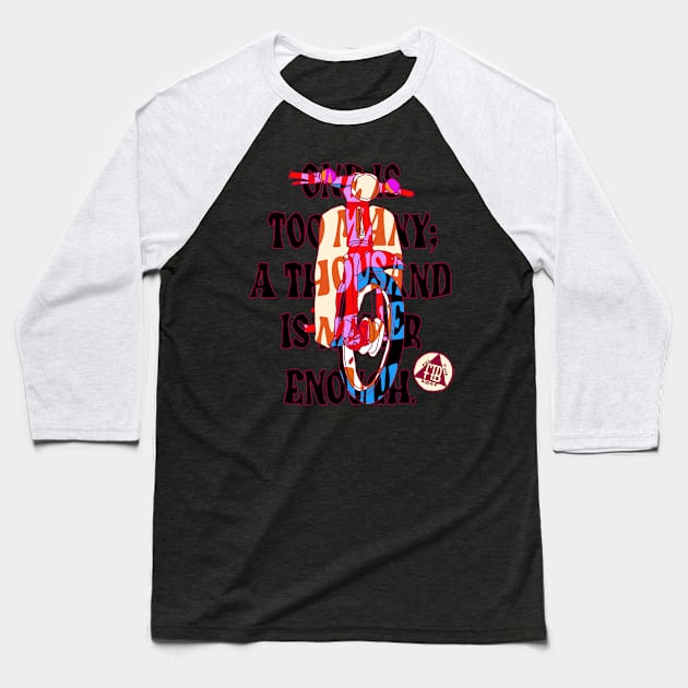 Addicted Baseball T-Shirt by FullTuckBoogie